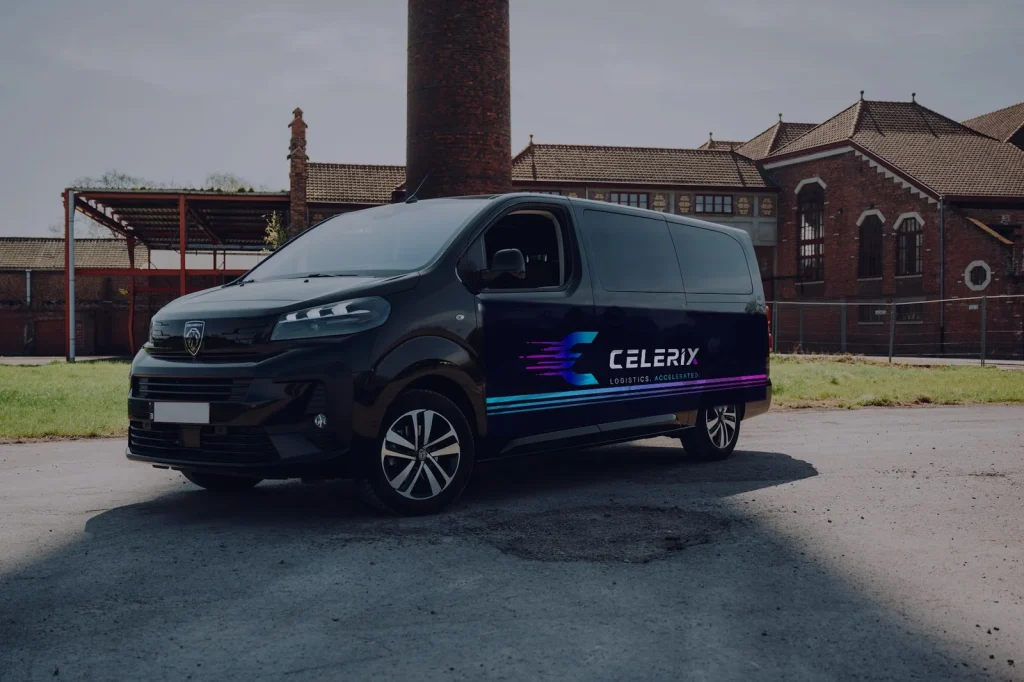 Celerix-branded courier van